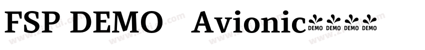 FSP DEMO   Avionic字体转换